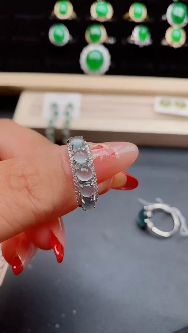 【闪购商品】翡翠戒指银S925镶嵌321321321