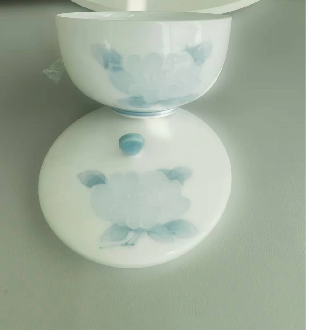 陶瓷小碗（240-300）需要确认白瓷釉下彩手工家用瓷盖碗日式创意