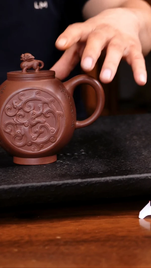 茶壶紫砂040有老师紫砂壶///