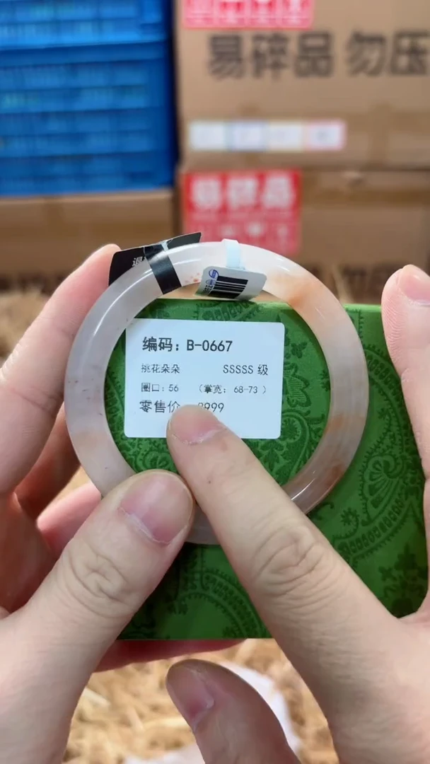未镶嵌手镯石英质玉B-0667