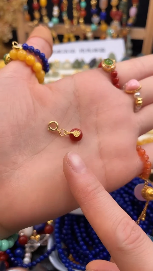 未镶嵌平安扣玛瑙/玉髓一个装