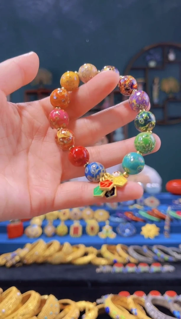 【闪购商品】非遗技艺 犀皮漆多宝手串