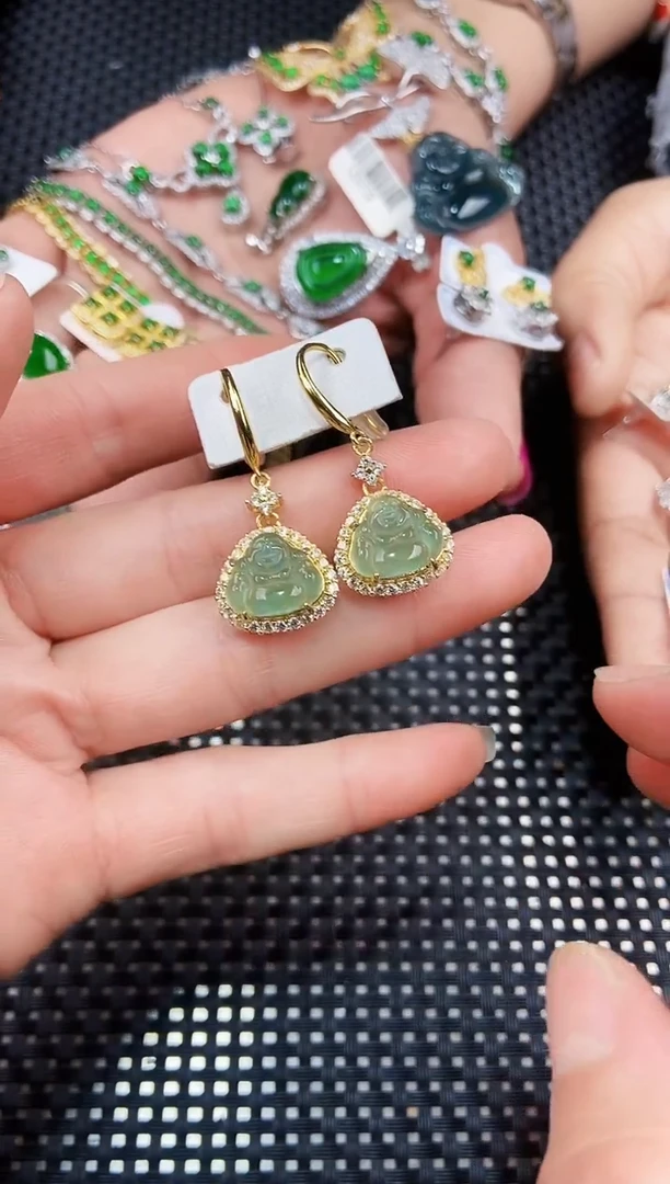【闪购商品】翡翠耳饰未镶嵌11111111