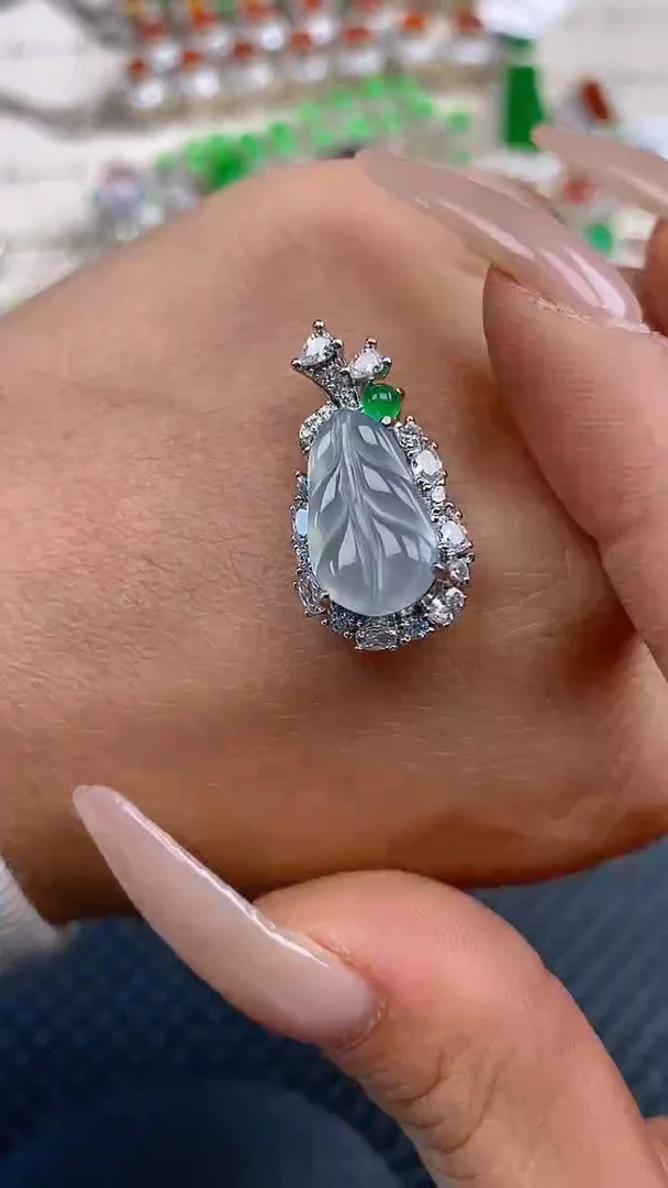 定制翡翠未镶嵌天然翡翠蛋面142