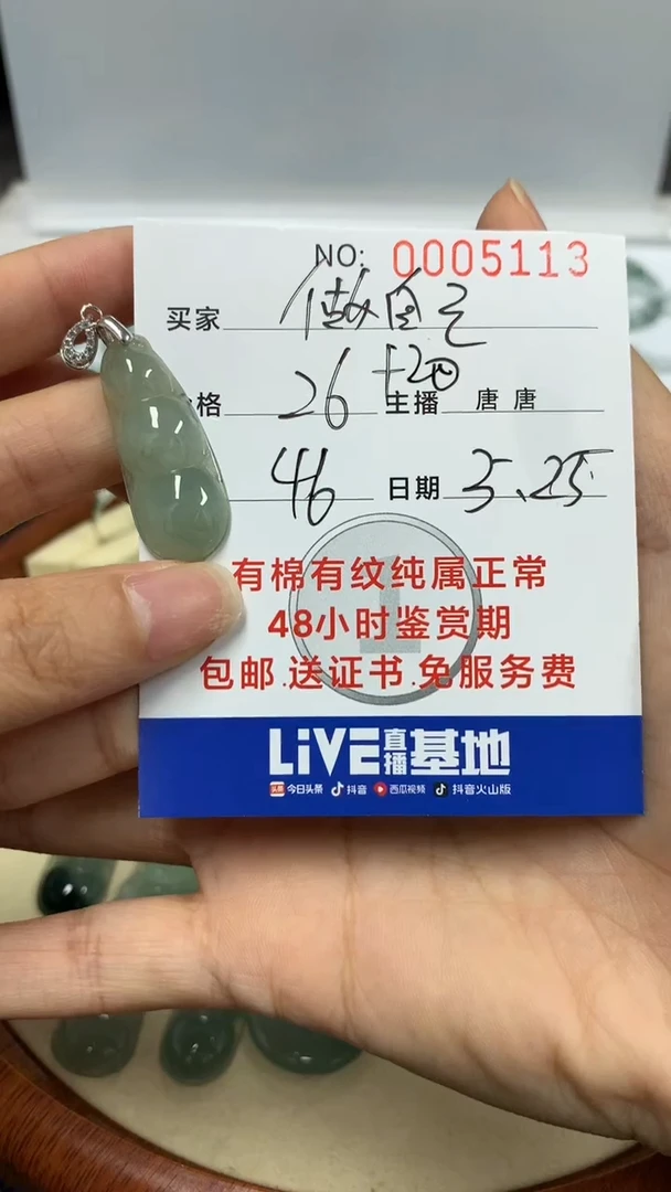 翡翠未镶嵌颈饰 做自己5113