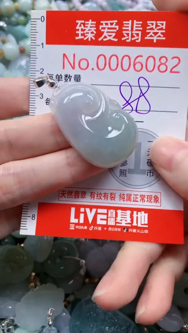 翡翠未镶嵌吊坠(不含链)6082