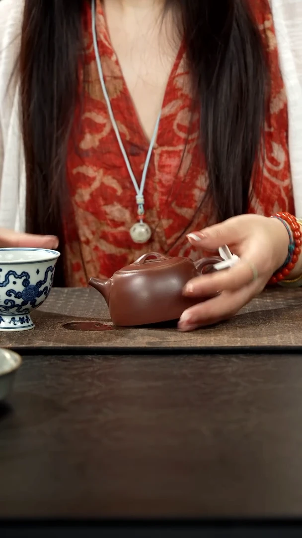 茶壶紫砂用****3如意井栏紫泥150cc