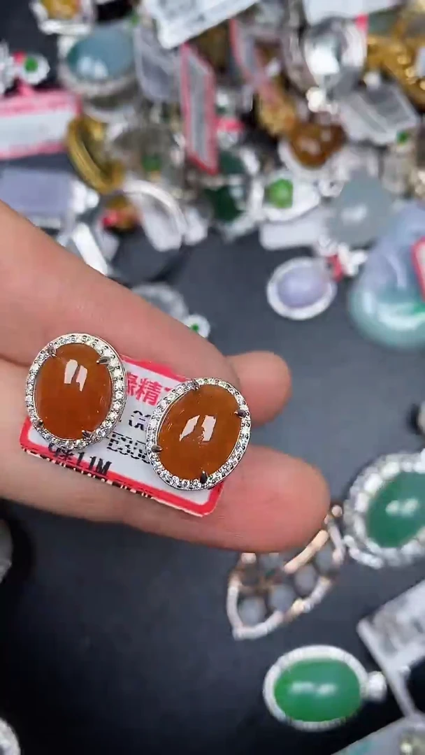 银S925镶嵌戒指翡翠2570