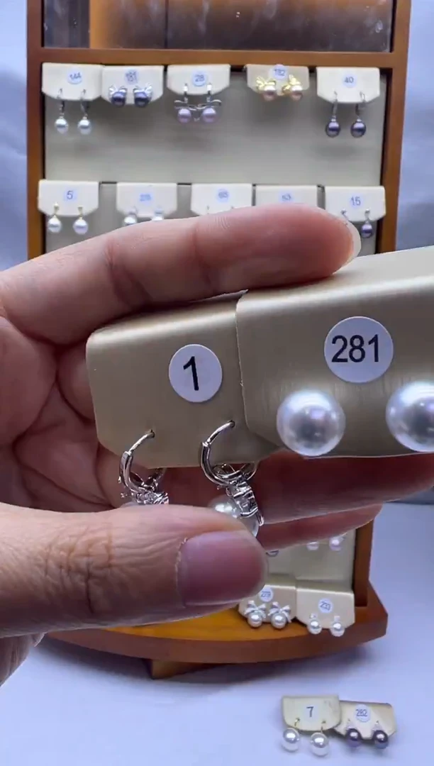 未镶嵌耳饰淡水珍珠281+1