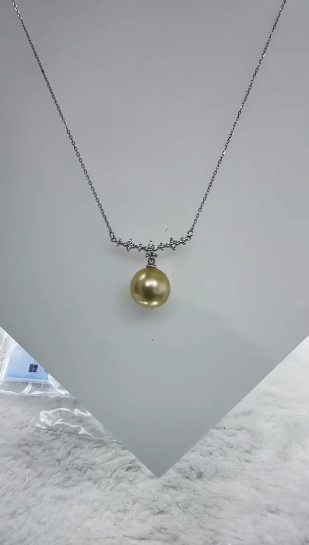 【闪购商品】海水珍珠DA银S925镶嵌v2928 吊坠13