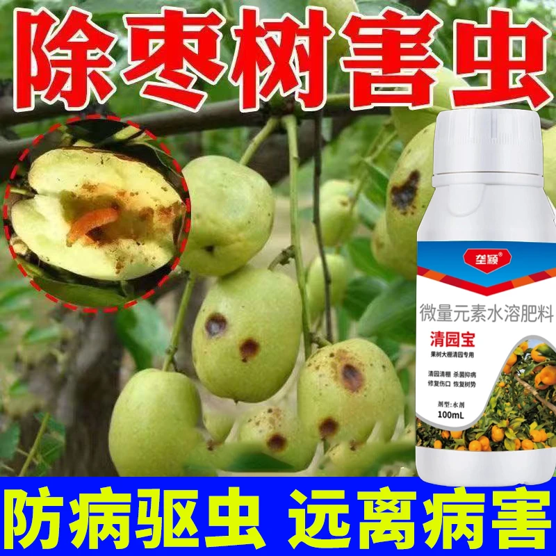 枣树病虫害通用微生物水溶性肥料防病驱虫枣疯卷叶以菌抑菌抗专用