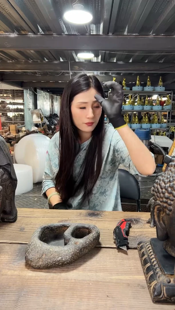 陶土【火山泥】双洞如意盆