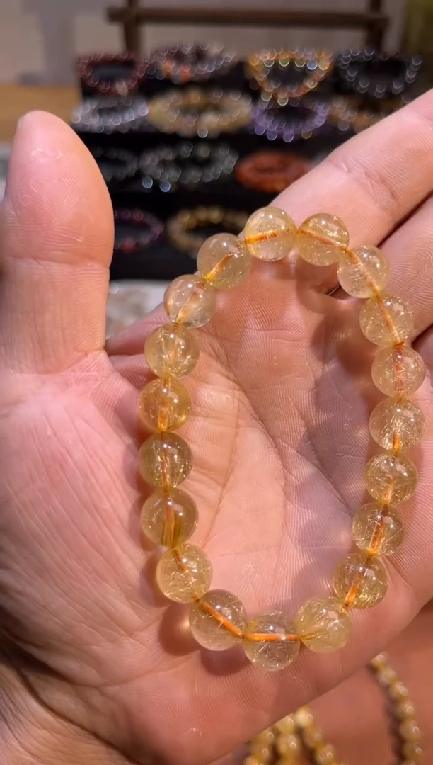 未镶嵌手串水晶SJ-872金发晶