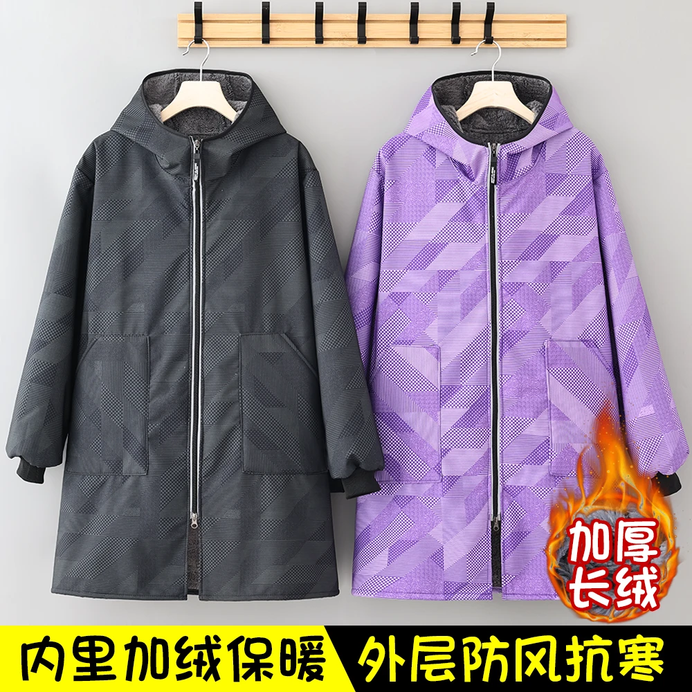 长袖耐脏防油污罩衣外套围裙厨房家用保暖加绒上班专用工作服男女