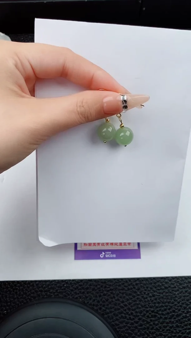 东陵石未镶嵌耳饰147碎玉微色差T16