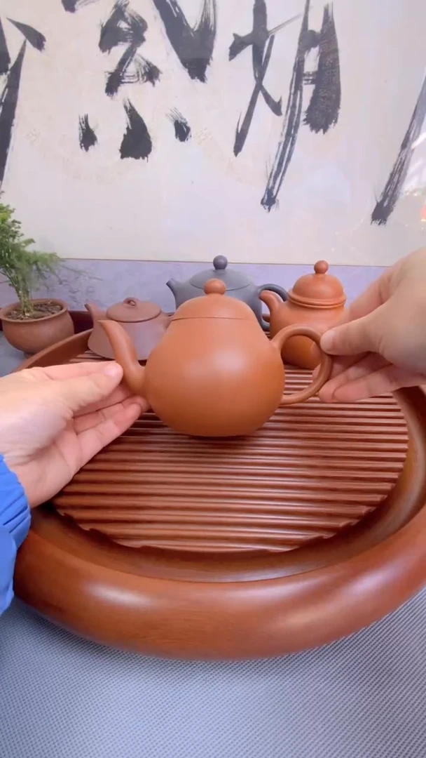 【闪购商品】紫砂茶壶降坡泥梨壶