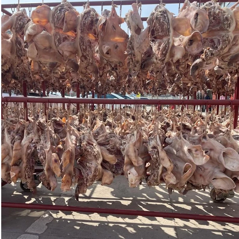 咸猪头5-6斤手工腌制 天然晾晒风干 带耳带舌带骨 另赠一根口条