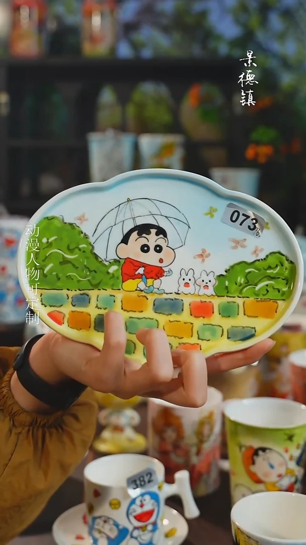 景德镇高温釉下彩纯手工手绘073