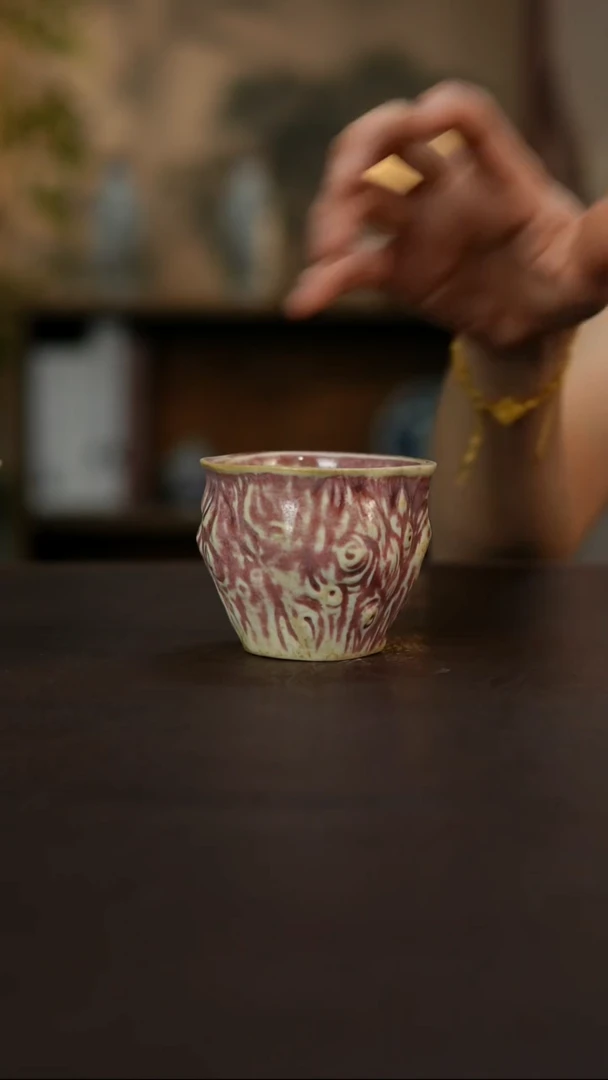 杯景德镇陶瓷杯碗柴烧多人