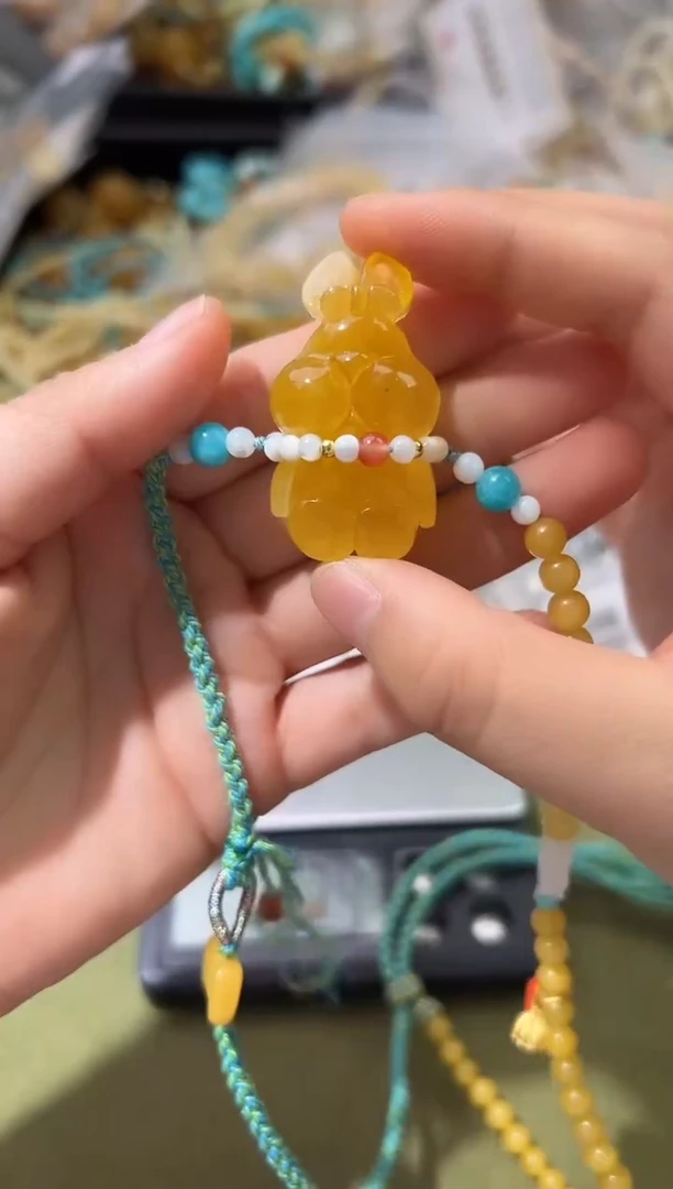 裸石琥珀未镶嵌琥珀蜜蜡吊坠