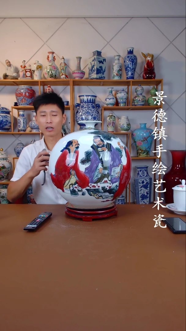 现代景德镇手工手绘陶瓷摆件74