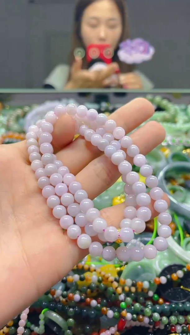 颈饰未镶嵌翡翠5MM/G/翡翠A货，一件也是批发价