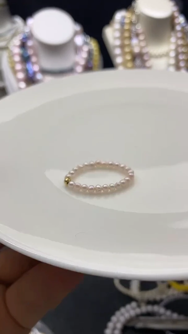 颈饰未镶嵌淡水珍珠戒指