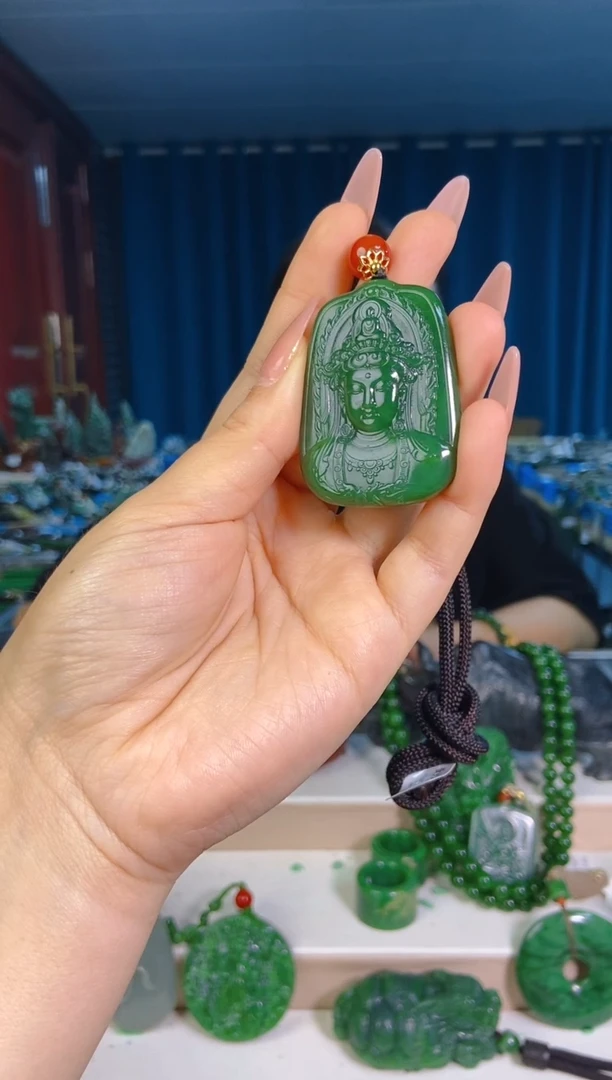 和田玉未镶嵌挂件1