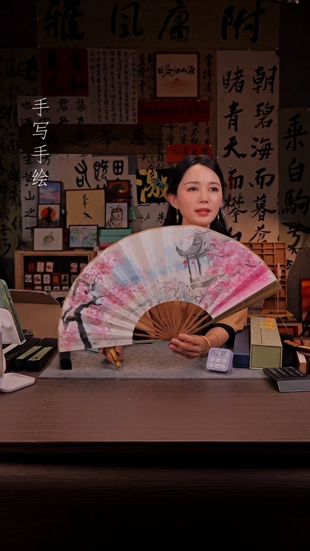 书法让****简669-10寸 手写  扇子