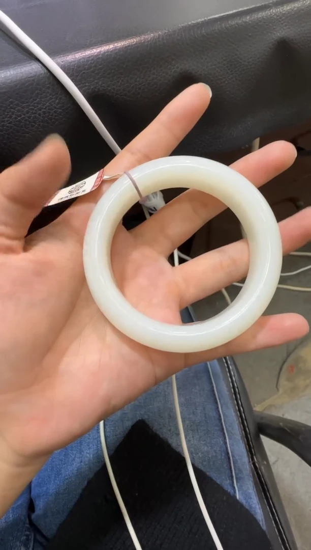 未镶嵌手镯（开口镯）和田玉天泰白玉手镯（产地直发）