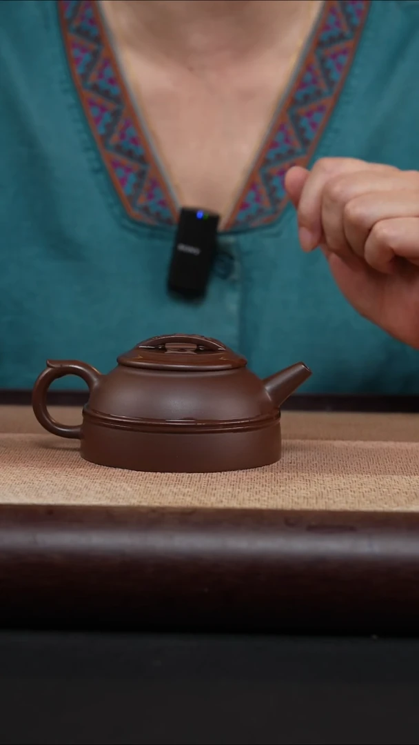 茶壶紫砂底槽清如意半月MH-2023