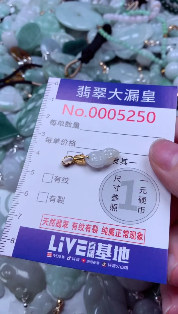 吊坠(不含链)未镶嵌翡翠5250
