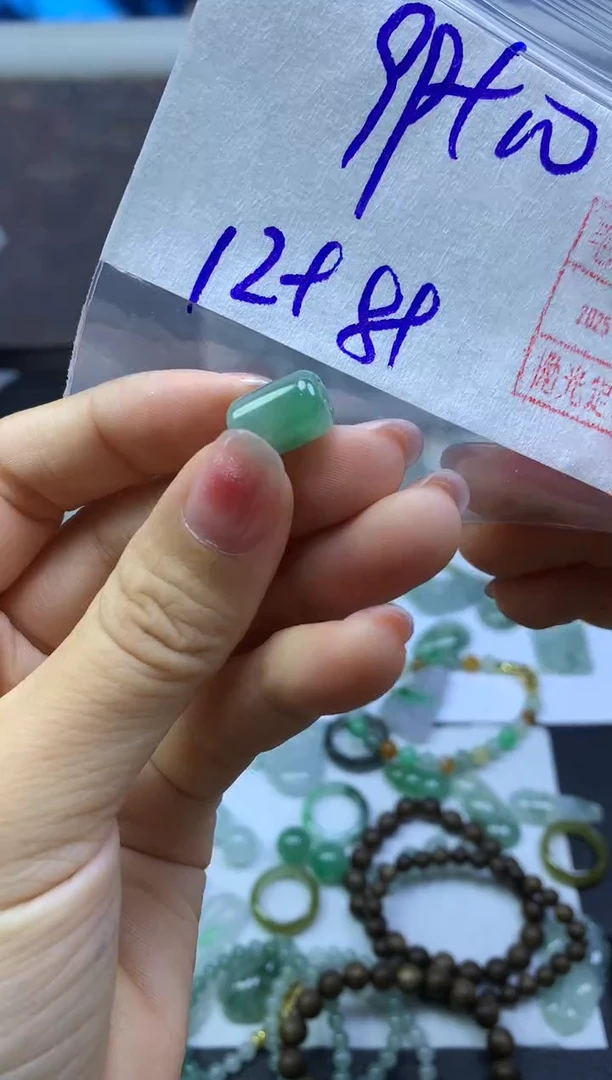 未镶嵌定制翡翠71桶珠*109元毛货需精抛光