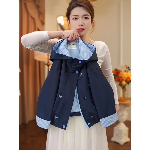 女童外套2025秋装冲锋衣秋季新款儿童春秋装休闲时尚夹克衫韩版潮