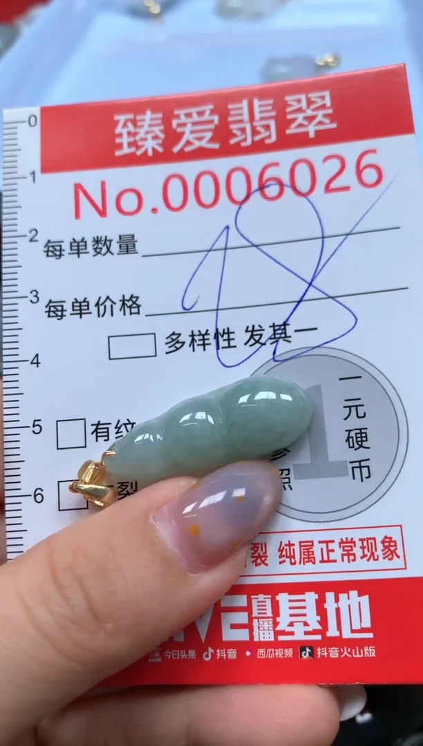 翡翠未镶嵌吊坠(不含链)6026
