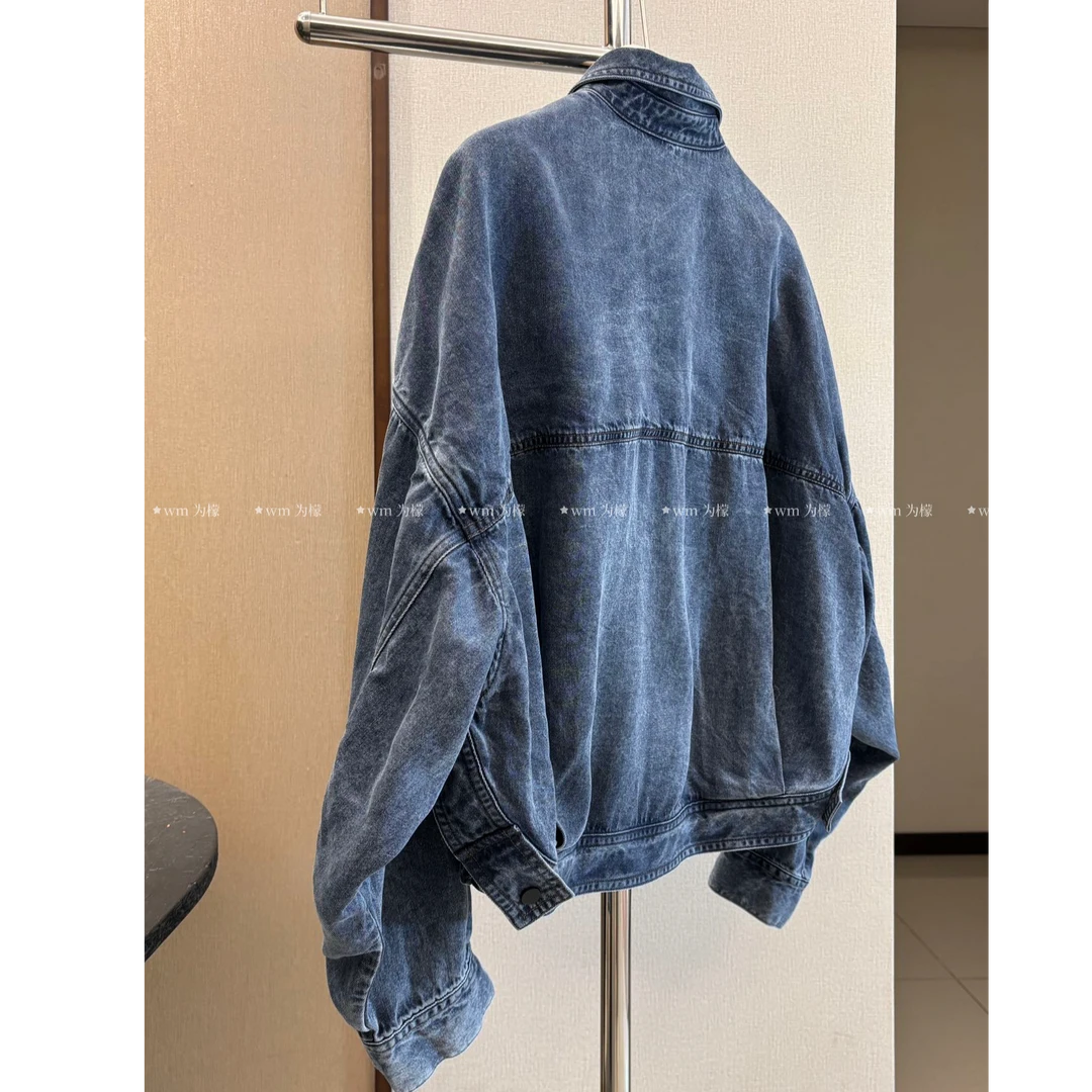WMeng.【设计感】韩版时尚调性腔调牛仔衬衣外套JS-W-25041708