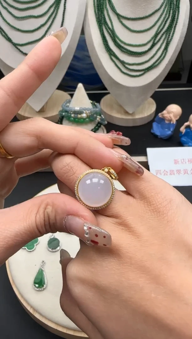 【闪购商品】翡翠颈饰18K金镶嵌213564879