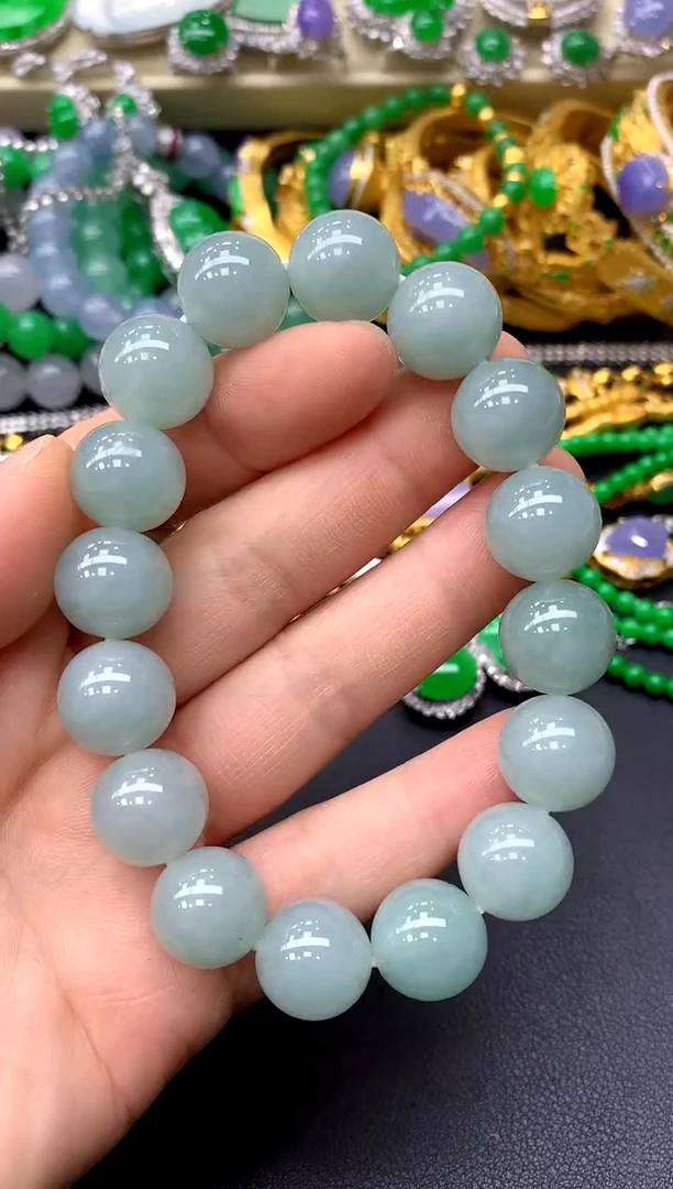 未镶嵌手串翡翠150-中国好珍宝