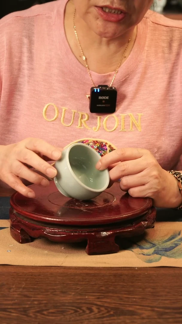 纯手工 粉青 茶碗杯