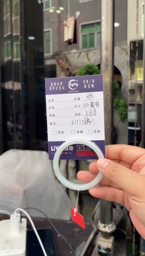 未镶嵌手镯翡翠W 50正圈 6111