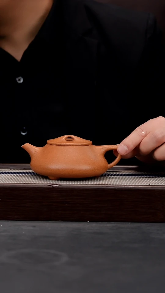 【闪购商品】紫砂茶壶【徐桂玲】黄金段全手光明石瓢