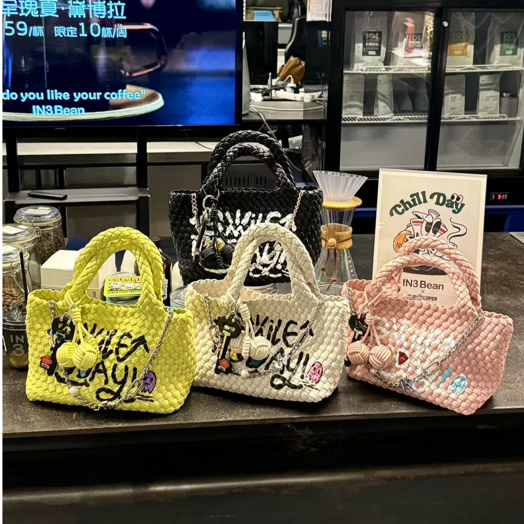 （首尔画报）SINGSING1979正品设计师品牌手工编织手绘包包包