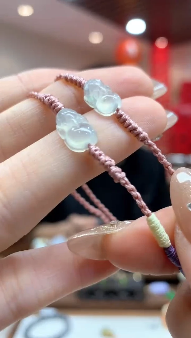 【闪购商品】翡翠手绳18K金镶嵌手绳多样性发货1件