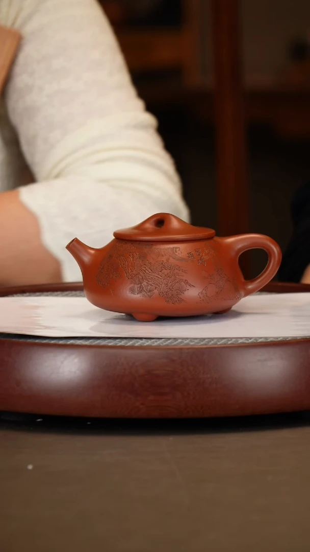 【闪购商品】紫砂茶壶【李霓】大红袍景舟石瓢