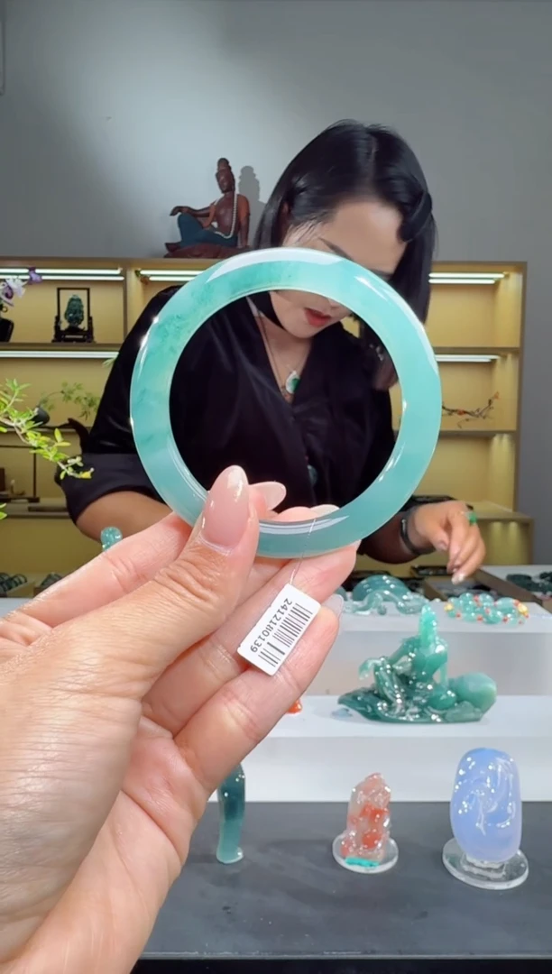 未镶嵌手镯翡翠54圈