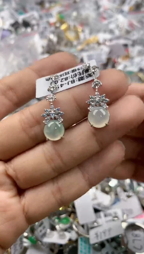 银S925镶嵌戒指翡翠101010----2