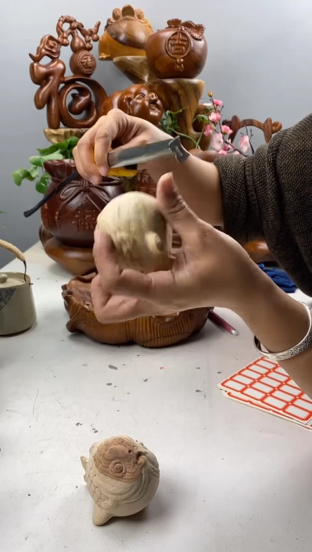 香樟木A74大头鱼/尺寸