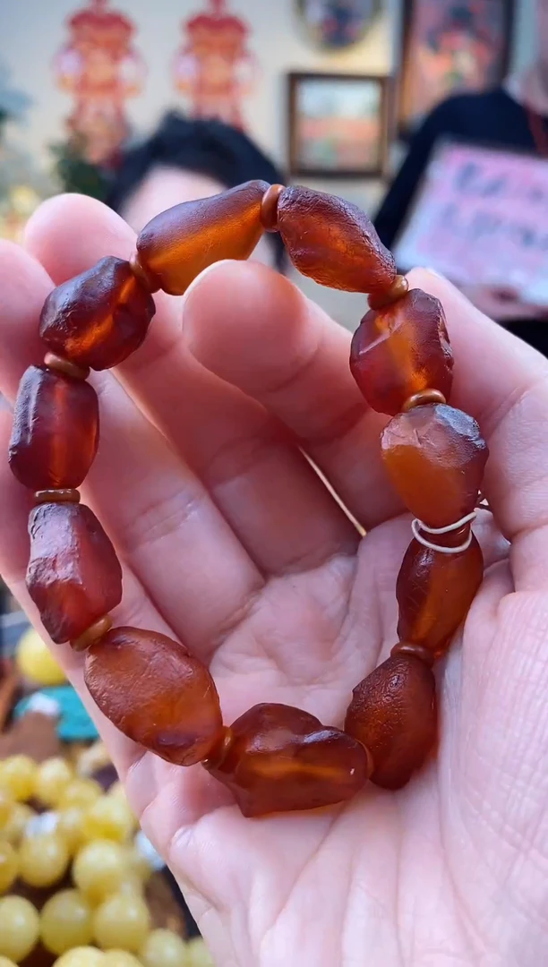 【闪购商品】琥珀手串未镶嵌手串