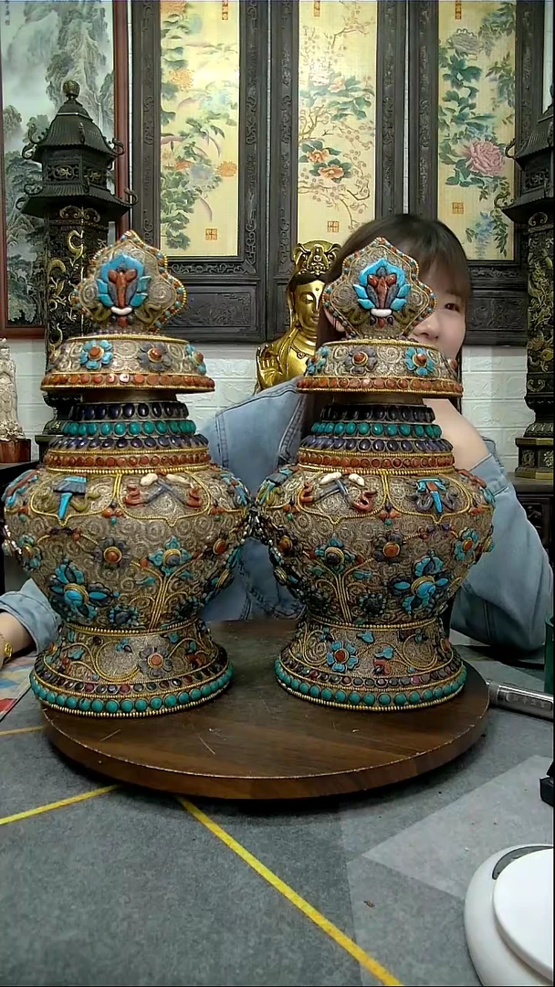 【闪购商品】铜像造像收藏造像宝瓶