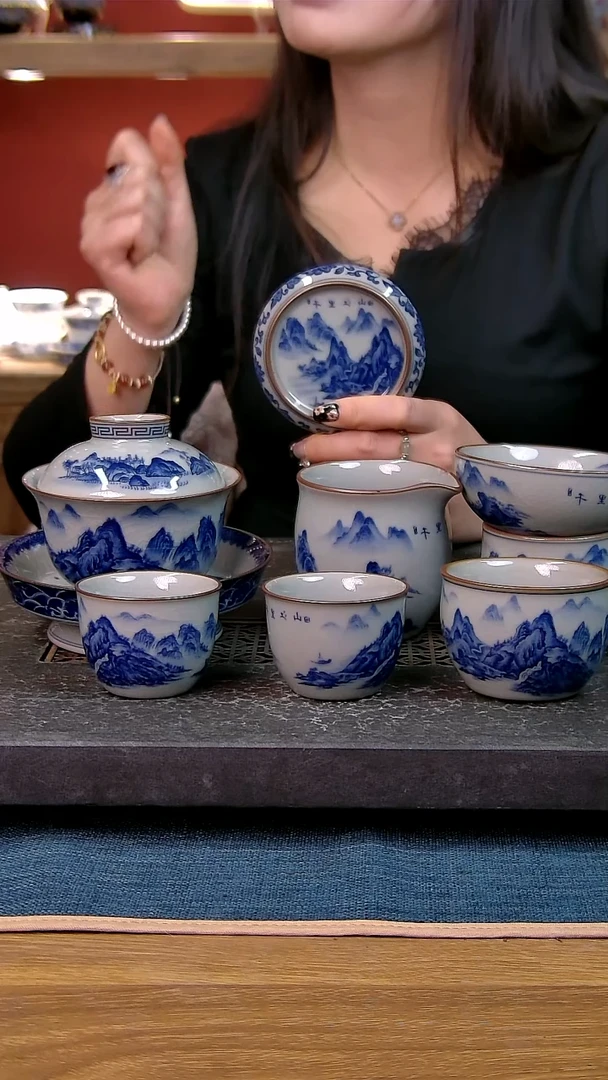 简装家用款7件套 老陶泥开片纹陶瓷茶具